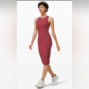 NWOT Lululemon Brunch And Back Midi Dress - Size 10 - Chianti